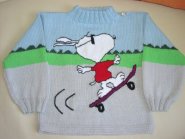 foto Snoopy op skateboard