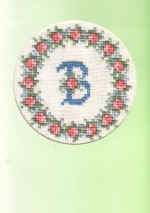 monogram B met krans rozen, voor mijn moeder, 82e verjaardag monogram B met krans rozen, voor mijn moeder, 82e verjaardag