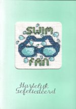 Swim fan, voor Joyce, 14e verjaardag