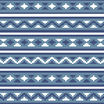 Jacquard blauw