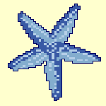 Zeester blauw
