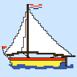 Zeilboot kleur